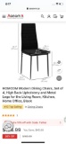 4 MODERN DINING CHAIRS