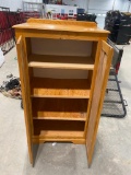 SOLID WOOD CABINET, 53 X 30 X 18 IN