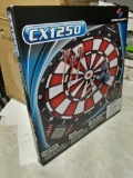 SPORTCRAFT ELECTRONIC DART BOARD, 6 SOFT TIP DARTS, MODEL CX1250