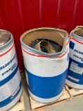 550 LB BARREL OF BLUESHIELD WELDING WIRE --- BARREL WAS UPSET