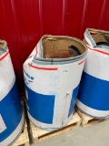 550 LB BARREL OF BLUESHIELD WELDING WIRE --- BARREL WAS UPSET