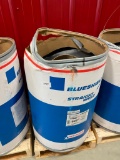 550 LB BARREL OF BLUESHIELD WELDING WIRE --- BARREL WAS UPSET