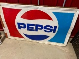 5 x 3 FT STEEL PEPSI SIGN