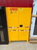 71 x 43 x 18.5 INCH STEEL SAFETY CABINET WITH MINOR DENTS