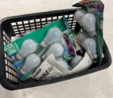 BOX OF LIGHT BULBS