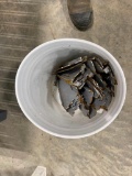 PAIL OF SHELVING HARDWARE