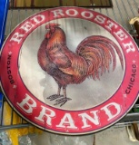 RED ROOSTER WOODEN SIGN