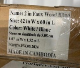 2- 2IN FAUX WOOD BLINDS