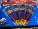10PC PAINT BRUSH WITH PLASTIC HANDLE SET