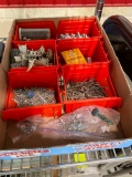 BOX LOT OF NAILS AND OTHER HARDWARE