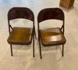 2 STEEL CHAIRS