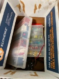 BOX OF ELECTRICAL HARDWARE
