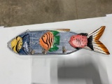 2 FISH DECORATIONS WITH HOOKS