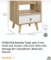 BEDSIDE TABLE WITH SHELF AND DRAWER