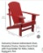 RED ADIRONDACK CHAIR