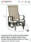 PATIO GLIDER WITH BREATHABLE MESH FABRIC
