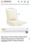2 CUSHION REPLACEMENTS FOR PATIO CHAIR- WHITE