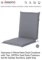 2PC PATIO CHAIRT CUSHIONS WITH TIES