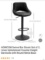 SET OF 2 SWIVEL BAR STOOLS, BLACK
