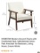 MODERN ACCENT CHAIR WITH CREAM WHITE CUSHION