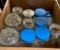 BOX OF GLASS JARS