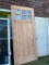 BEAUTIFUL 96 x 42.5 INCH SOLID WOOD EXTERIOR DOOR --- 1 CHIP ON 1 CORNER