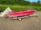 CHESTNUT FIBREGLASS MOTORBOAT WITH CHRYSLER 70HP MOTOR AND VERY NICE ALUMINUM TRAILER