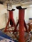 2 TRIANGLE CAR STANDS