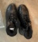PAIR OF SHOES WITH SIDE ZIPPER - UNSURE OF SIZE