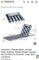 2PC BEACH FOLDING LOUNGE CHAIR