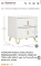 WHITE 2 DRAWER MODERN NIGHTSTAND