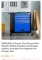 4 DRAWER TOOL CHEST WITH WHEEL-BLACK/BLUE