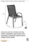 SET OF 2 OUTDOOR CHAIRS- STACKABLE