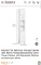 TALL NARROW BATHROOM STORAGE CABINET WITH MIRROR