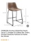 SET OF 2 VINTAGE PU LEATHER BAR STOOLS