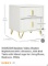 WHITE MODERN NIGHTSTAND WITH 2 DRAWERS