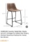 SET OF 2 VINTAGE PU LEATHER BAR STOOLS