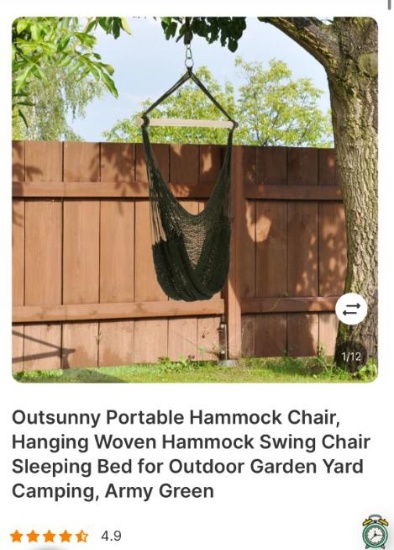 PORTABLE HAMMOCK SWING CHAIR