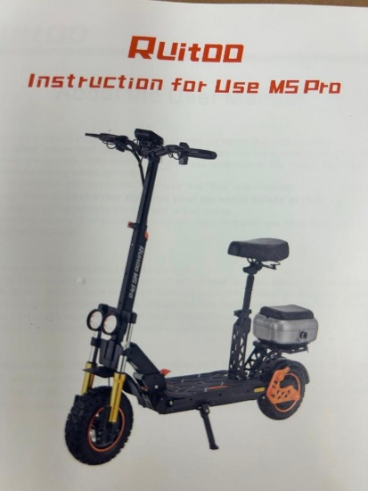 RUITOO M5PRO 48V ELECTRIC SCOOTER