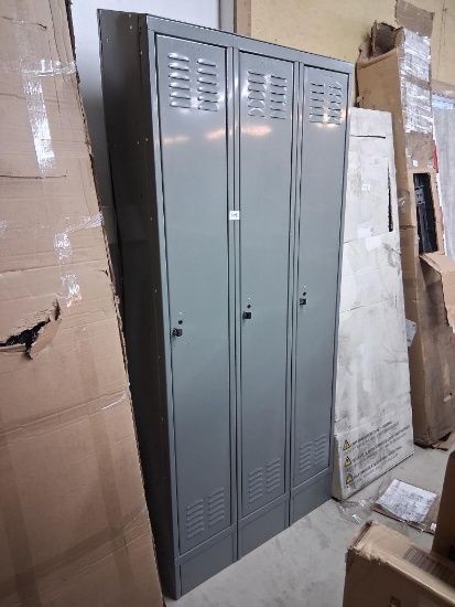 78.5 x 36 INCH, 3-DOOR SCHOOL LOCKERS