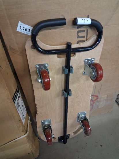 POWERFIST 660 LB PLATFORM DOLLY CART WITH HANDLE