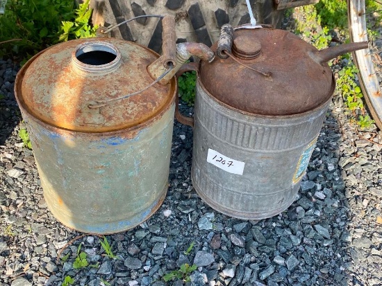 2 ANTIQUE CANS