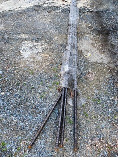 4 PCS OF 5/8 INCH TREADED ROD 10 FT LONG