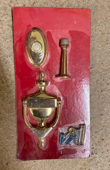 DOOR KNOCKER AND DOOR STOPPER SET