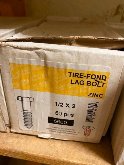 50PCS 1/2 X 2 LAG BOLTS