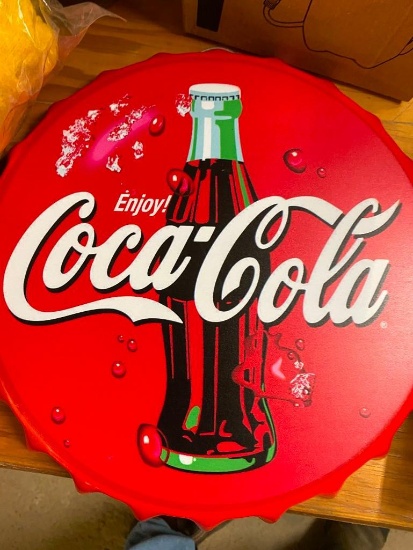 COCA-COLA BOTTLE CAP SIGN