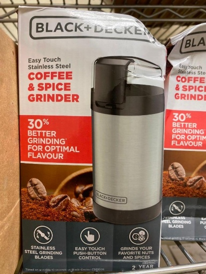 BLACK & DECKER EASY-TOUCH COFFEE AND SPICE GRINDER