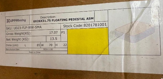 6 x 26 x 1.74 FLOATING PEDESTAL ASM