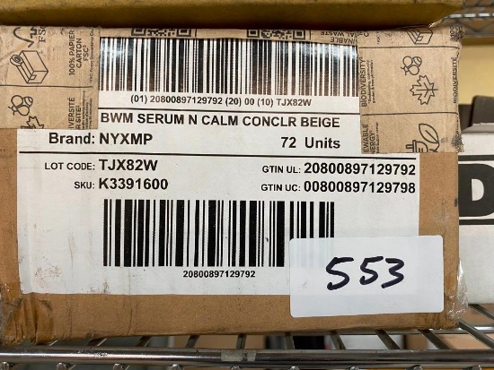 72 UNITS OF BWM NYX SERUM N CALM CONCELER, BEIGE