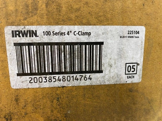 5 OF 100 SERIES 4 INCH C-CLAMPS